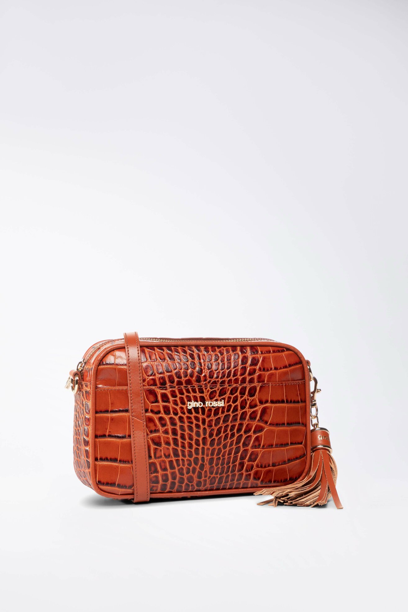 Torebka Gino Rossi CROCO 0004-LIB Brązowy