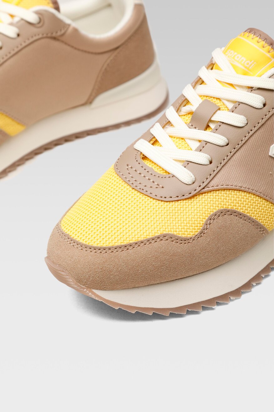 Sprandi - Obuwie sportowe brązowe sznurowane - 5903698939797