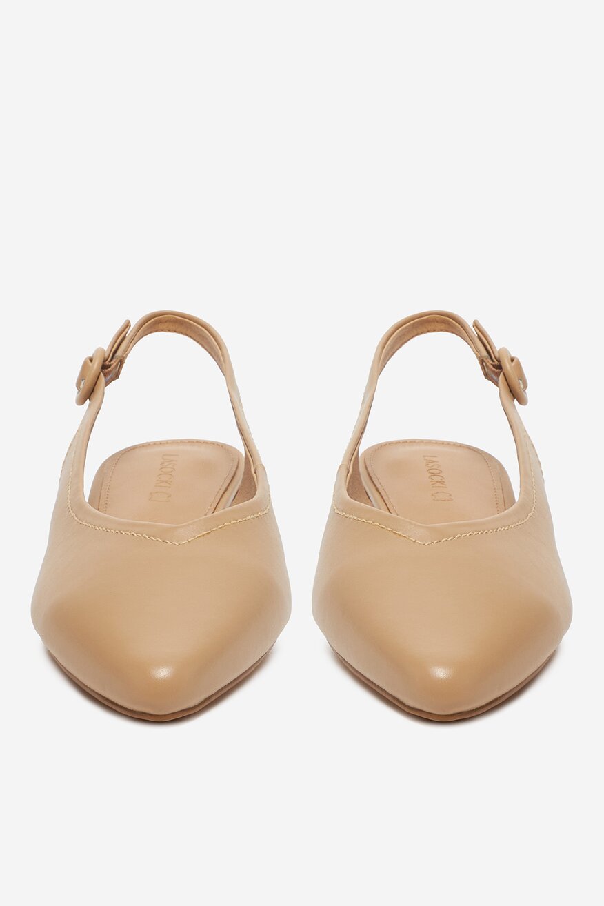 
                Lasocki - Baleriny skórzane - 5903698597188