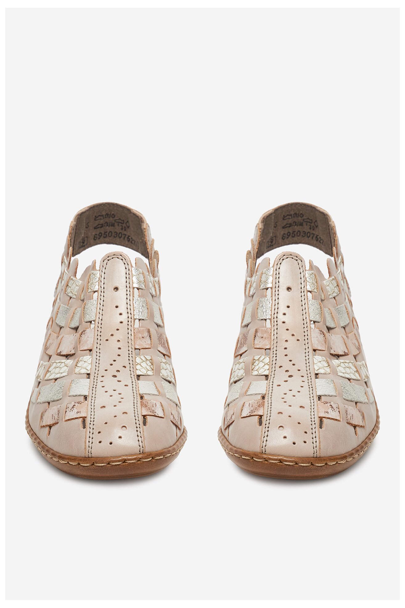 Sandały Rieker 47156-43 Beżowy ciemny