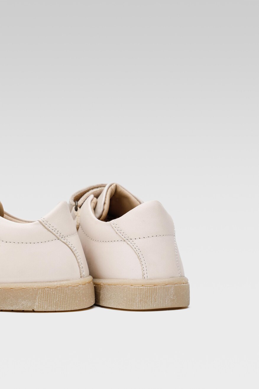 
                Lasocki Kids - Skórzane sneakersy beżowe - 5904862592275