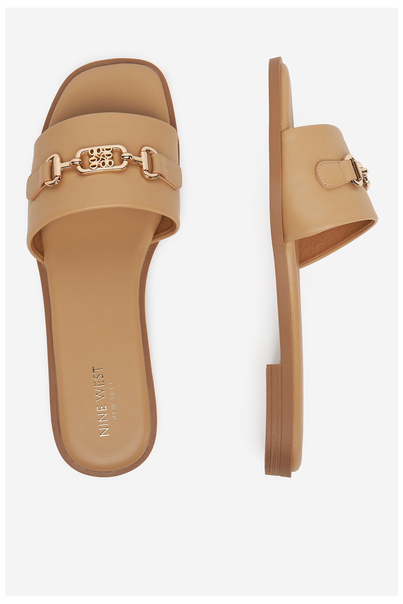 Șlapi NINE WEST 678322-84 BEJ ÎNCHIS