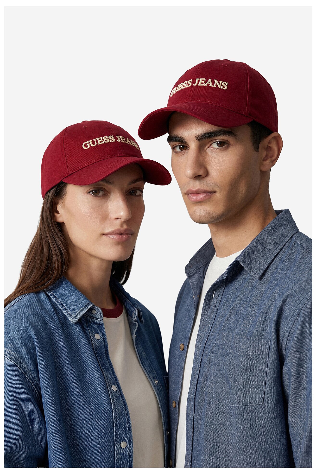 Czapka z daszkiem GUESS JEANS CWBEO-GJ-U3-007-SS26 Czerwony