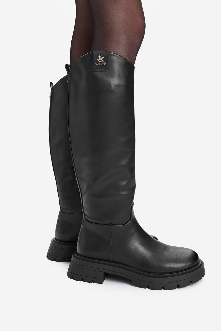 Gino Rossi - Kozaki skórzane na słupku - 5906751476604