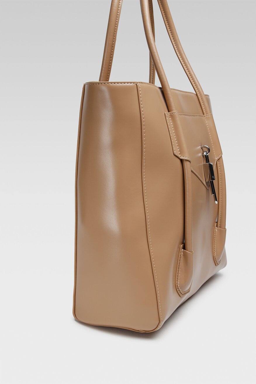 Badura - Torebka duża skórzana shopper - 5904248533267