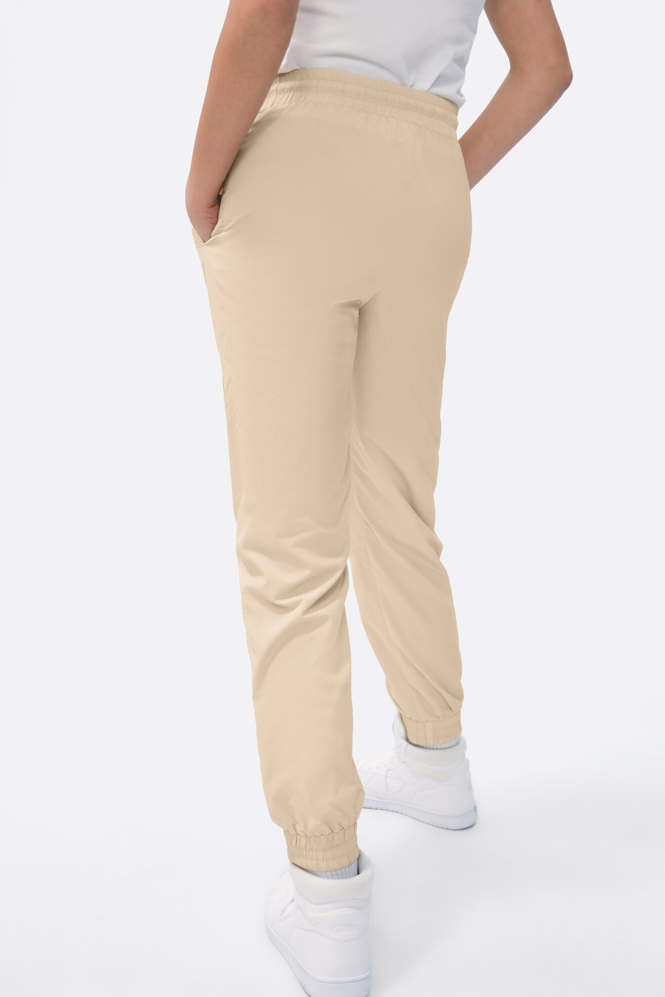 Spodnie joggersy Sprandi SP22-SPD110 Beżowy