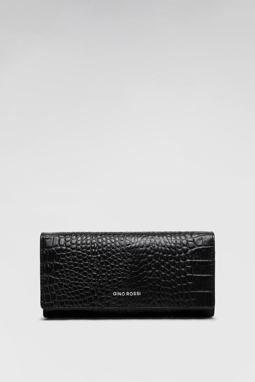 
                Gino Rossi - Duży portfel damski skórzany ze zwierzęcym motywem - 5904248789886