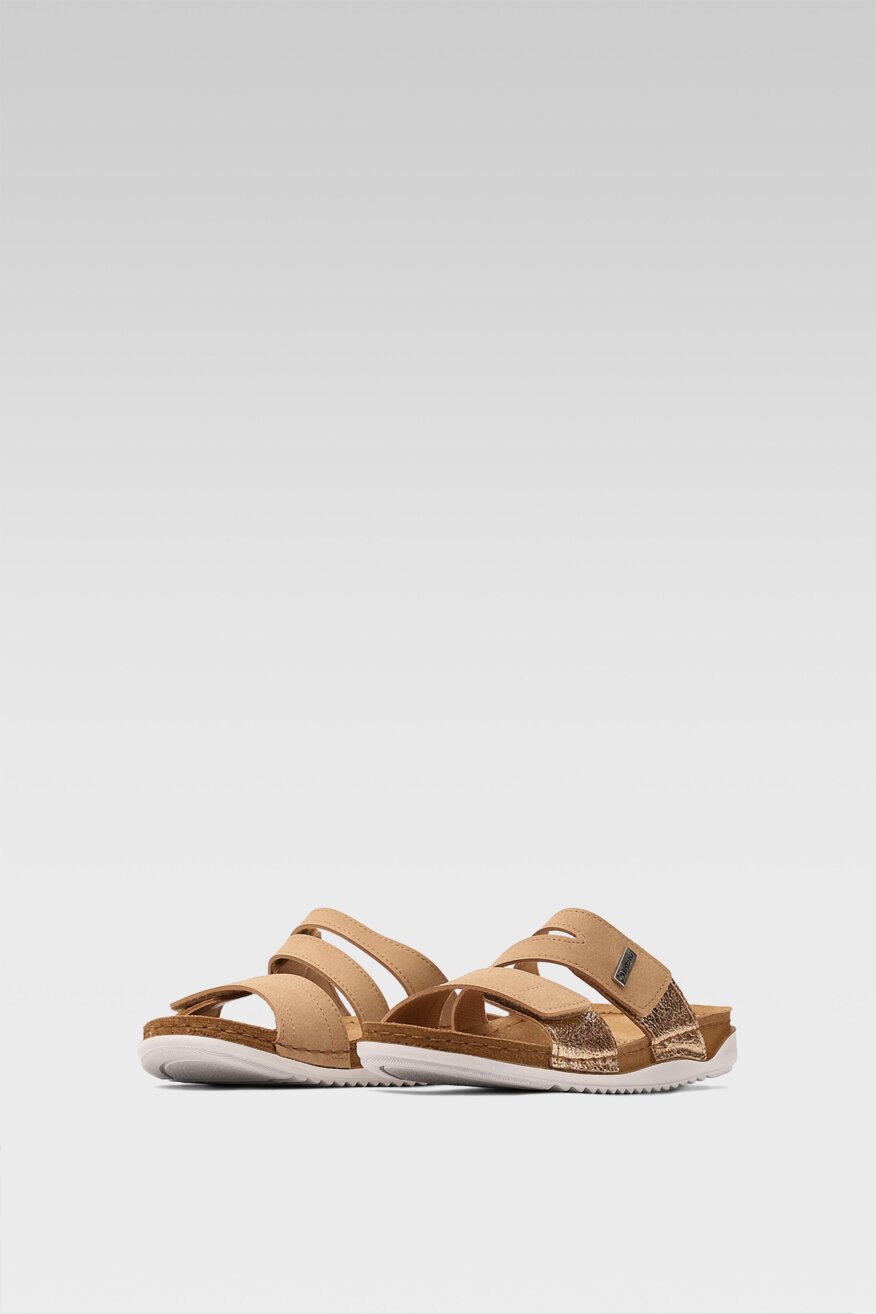 Inblu - Klapki złote - 5903698501796