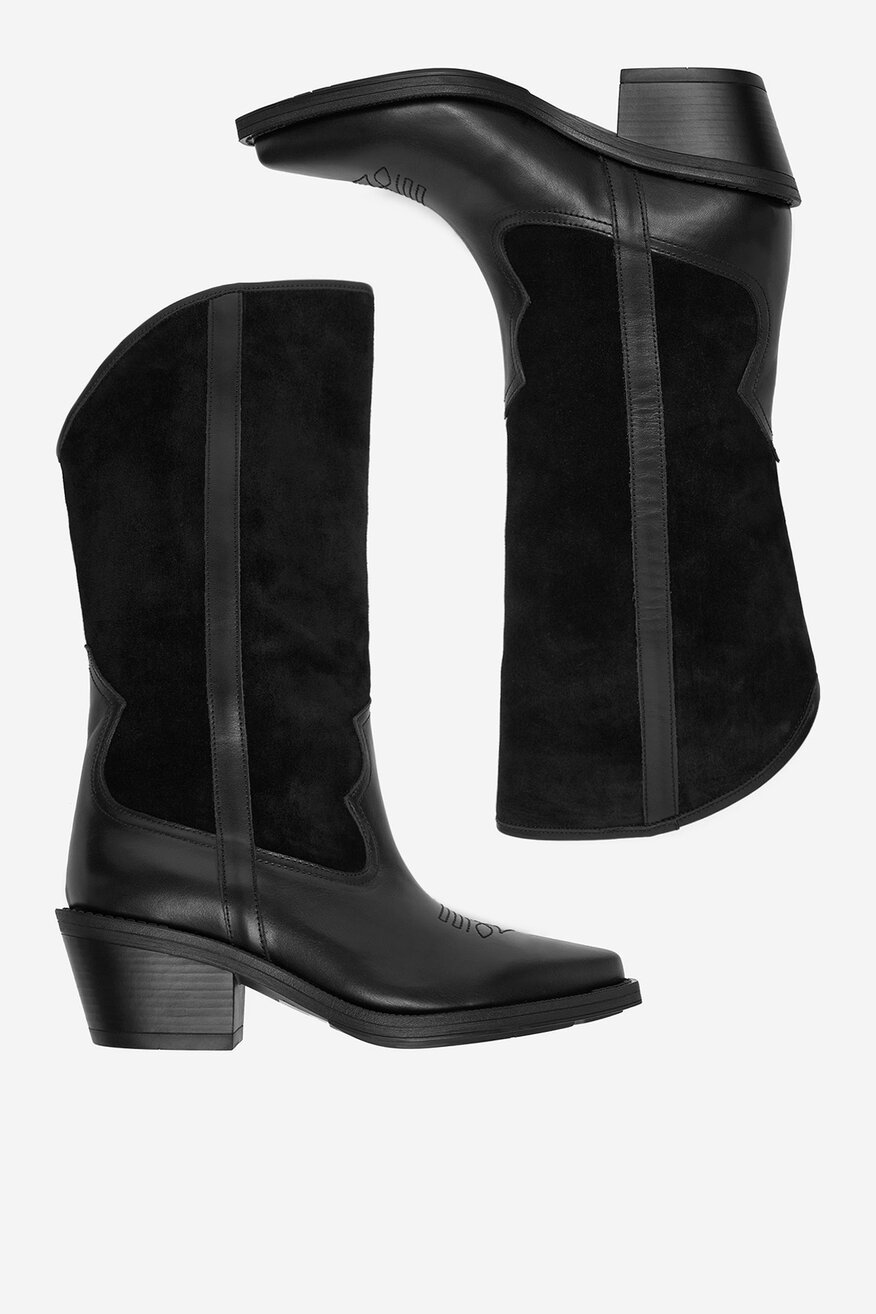 Badura - Kozaki skórzane - 5906751388587