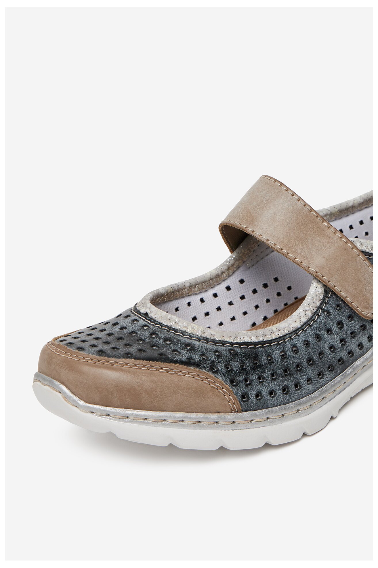 Baleríny Rieker L32B5-42 TMAVĚ MODRÁ