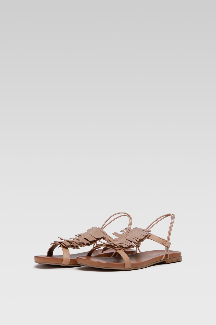 
                Lasocki - Skórzane sandały boho - 5904248659073