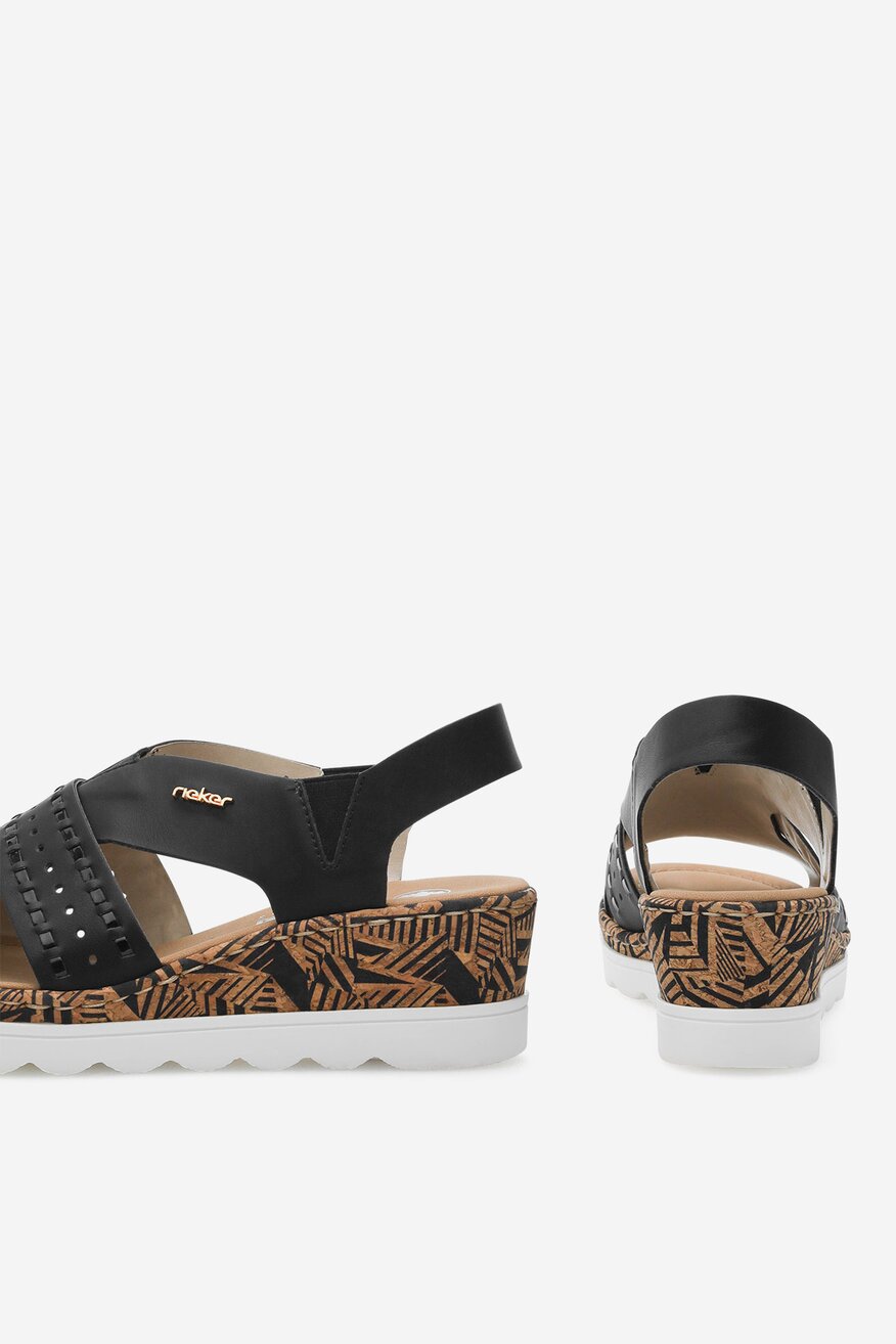 Rieker - Sandały na koturnie - 2230056235295