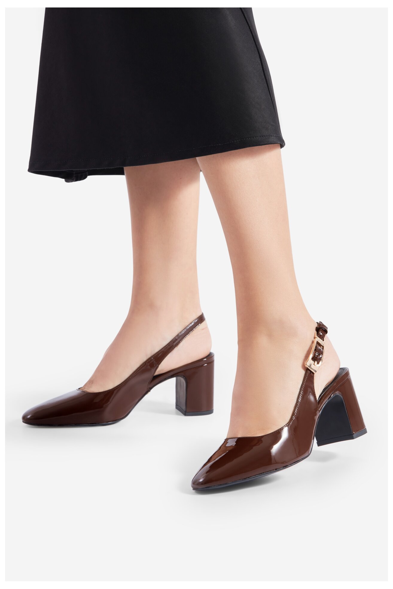 Елегантни обувки Gino Rossi JORDANA-115997 ТЪМНОКАФЯВ