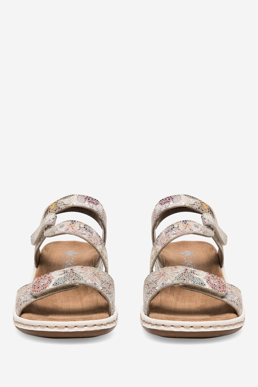 Rieker - Sandały zamszowe - 2230056236384