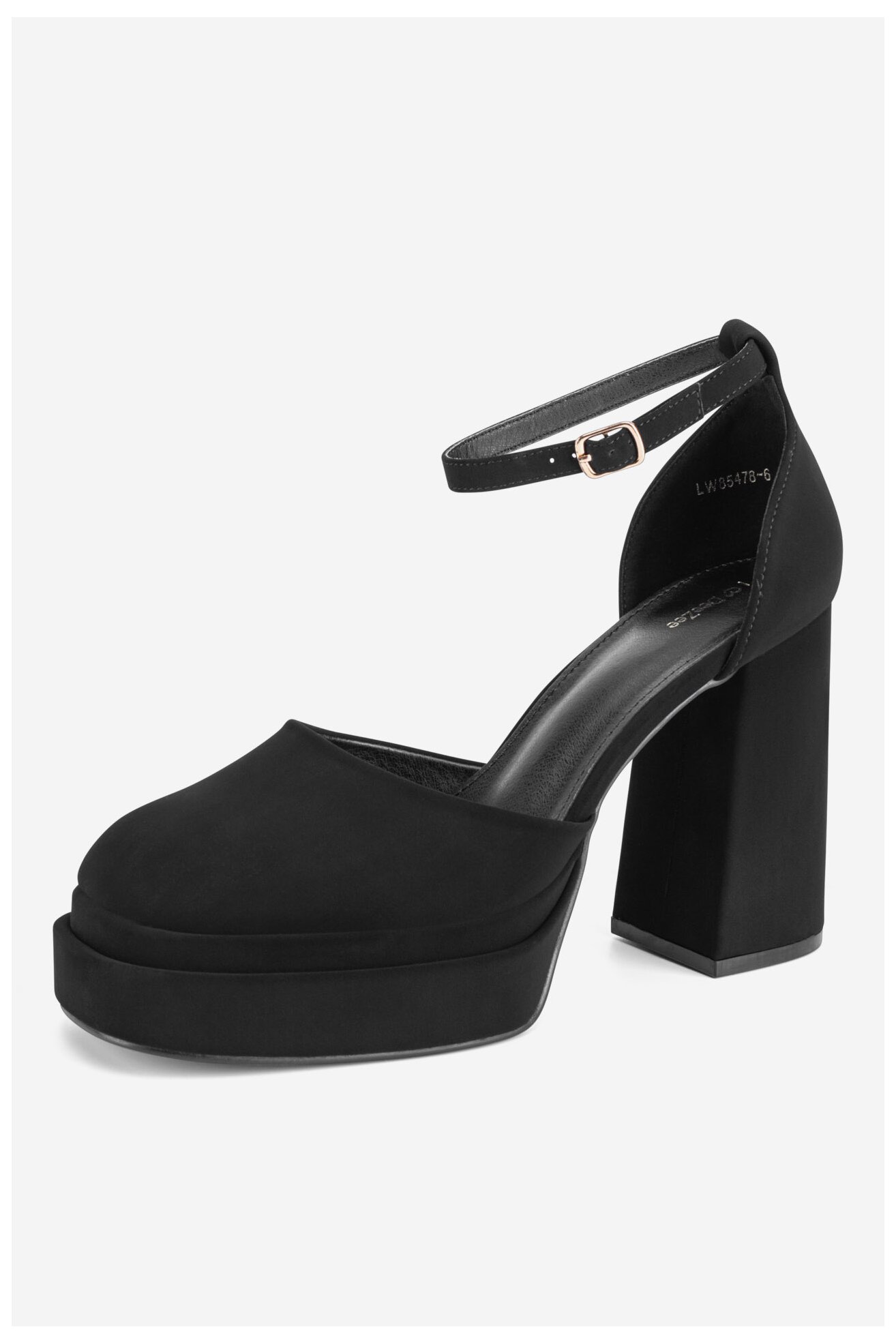 Pantofi cu toc DeeZee LW85478-6 NEGRU