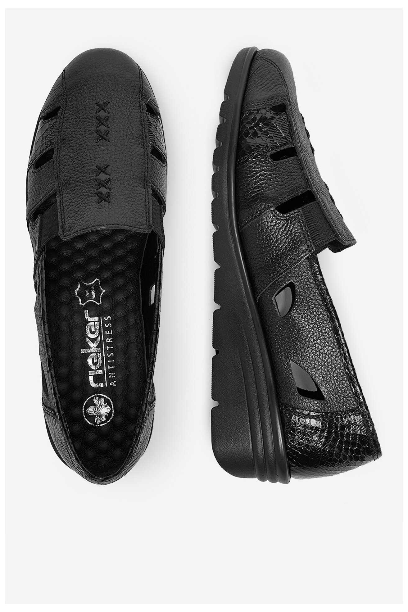 Половинки обувки Rieker CEO-L5358-00 ЧЕРЕН