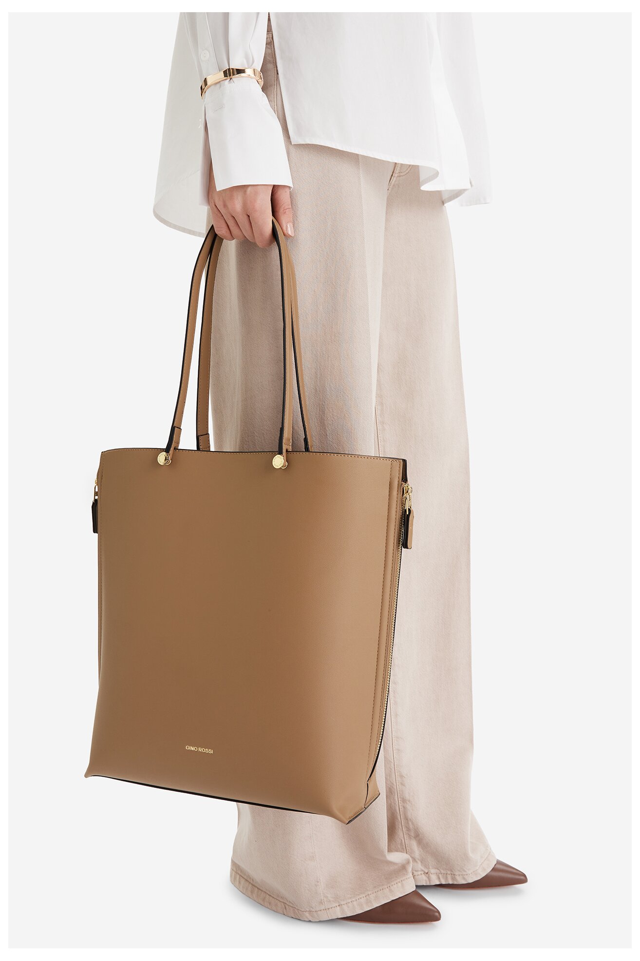 Сумка З Ремінцем Gino Rossi EO-LX10245 ВЕРБЛЮЖИЙ