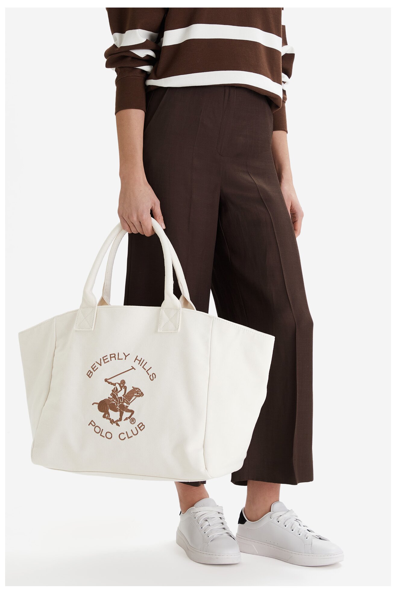 Torebka Beverly Hills Polo Club CWBEO-BHPC-L-017-09 Beżowy