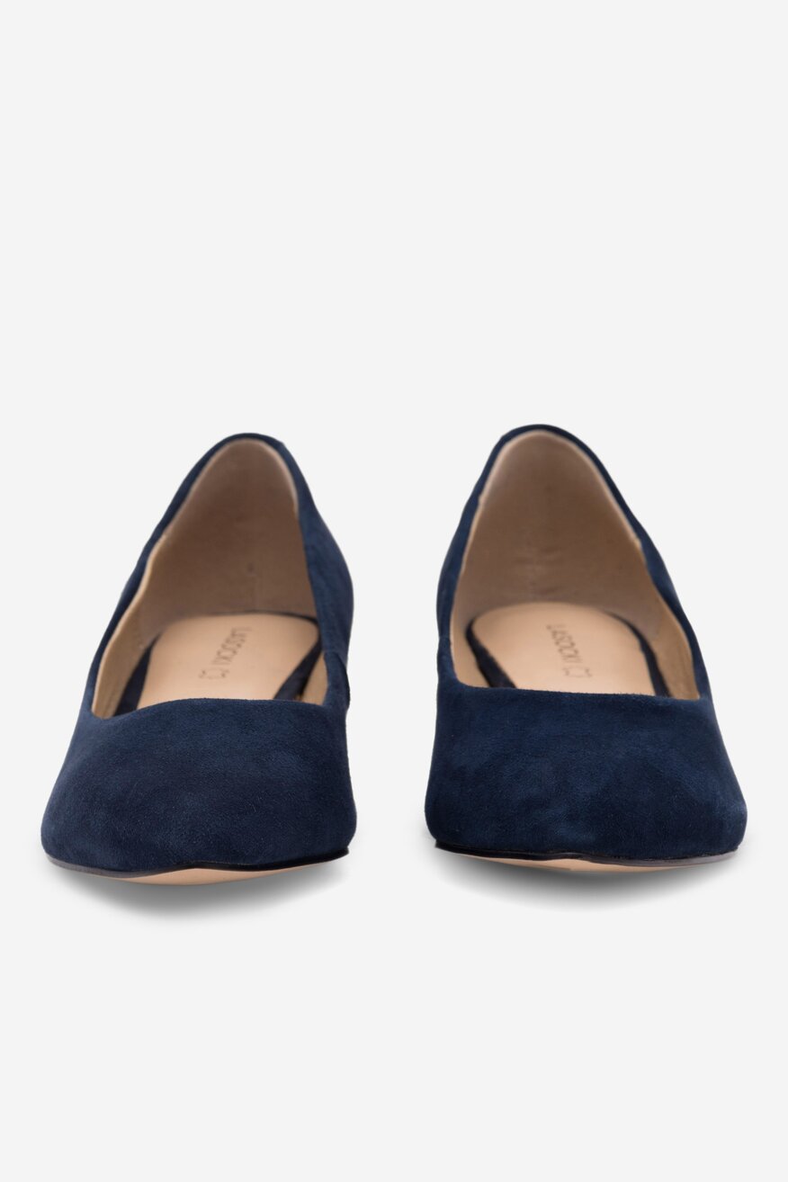 
                Lasocki - Czółenka skórzane na słupku - 5904862952444