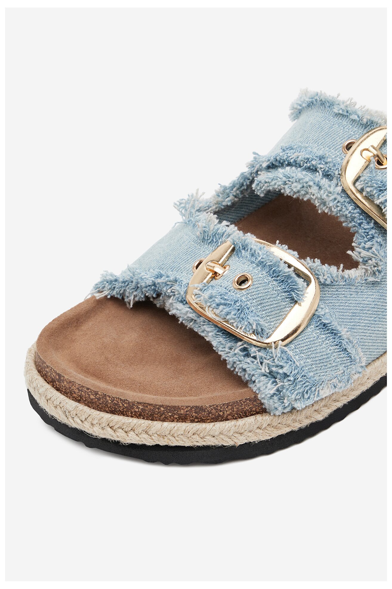 Klapki Jenny LB-P1628 Jeansowy jasny