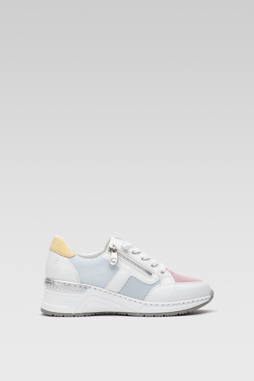 
                Rieker - Sneakersy skórzane na koturnie - 5904862476919