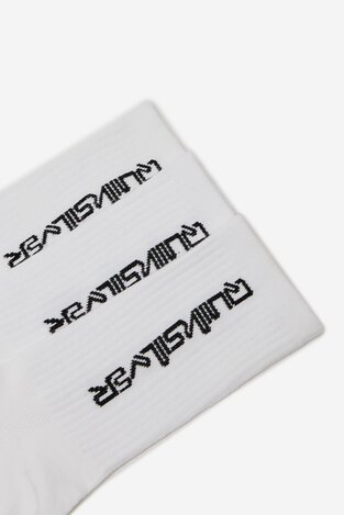 Шкарпетка QUIKSILVER AS_QUIKSILVER_100W_SS25 (3-PACK) БІЛИЙ