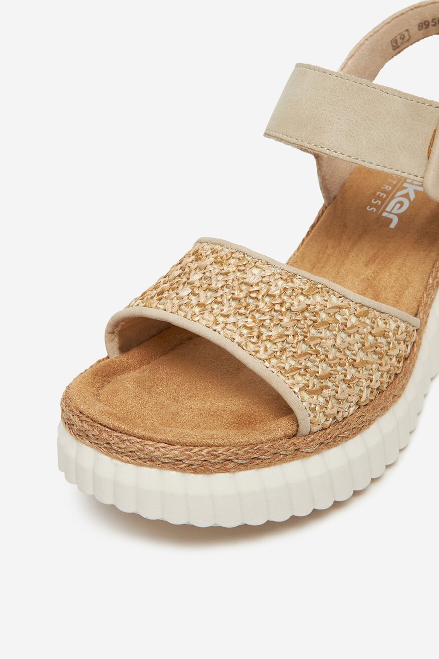 Rieker - Sandały na koturnie - 2230078392174