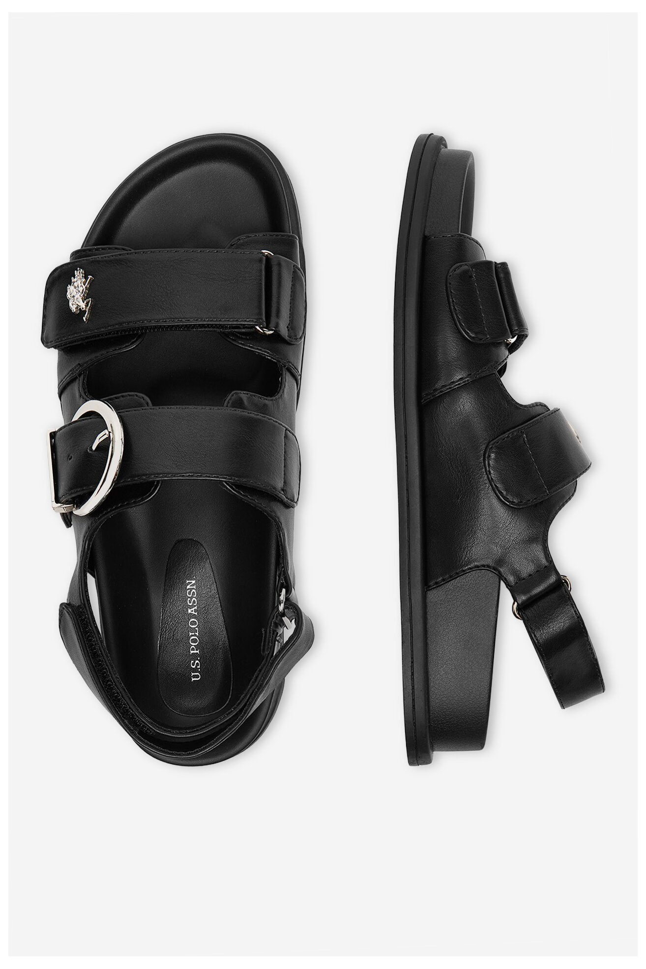 Sandały U.S. POLO ASSN. EO-EDITH001W/6Y1 Czarny