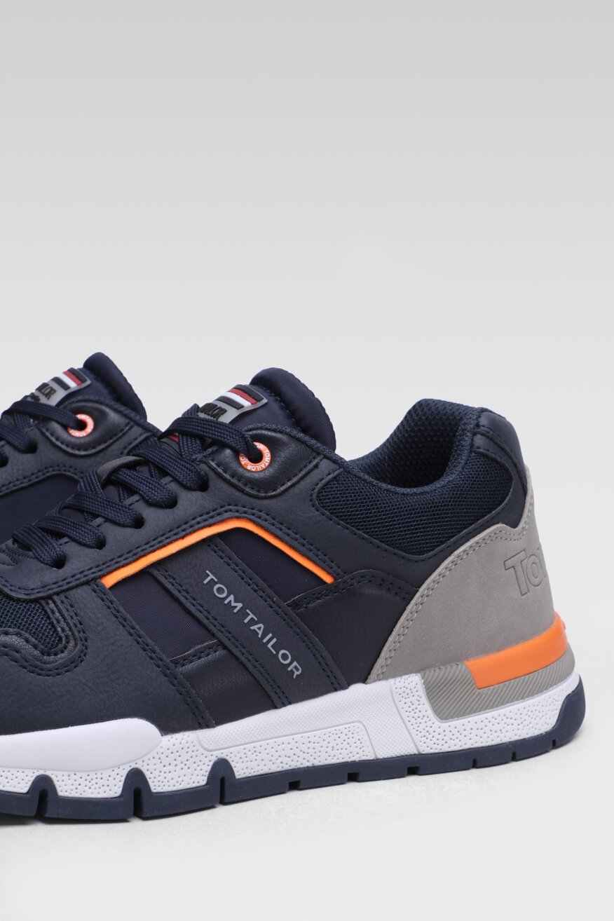 Tom Tailor - Półbuty granatowe sznurowane - 5903698426204