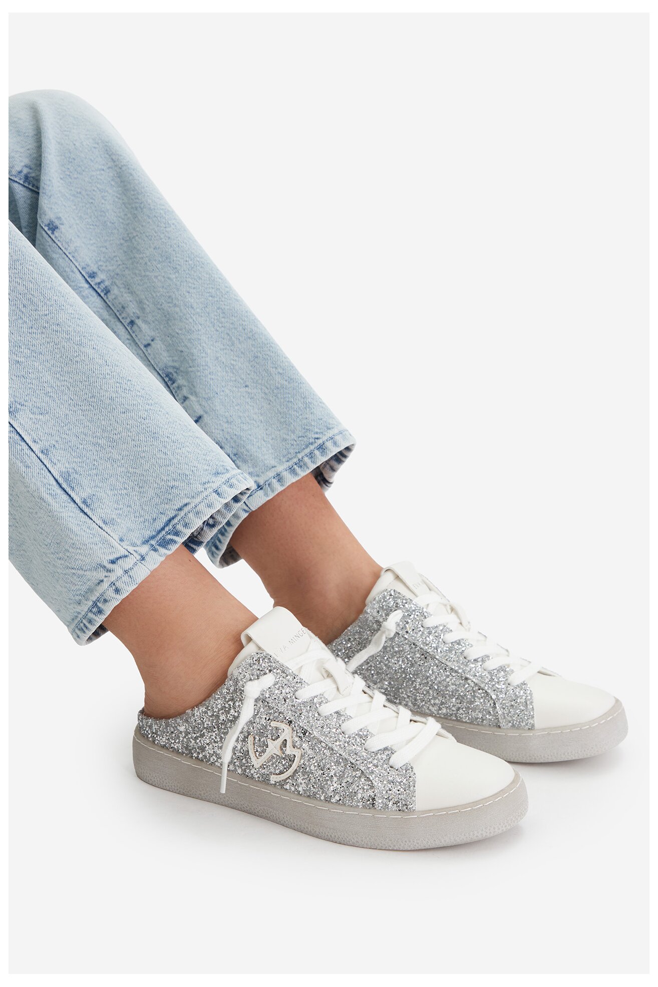 Sneakers EVA MINGE EO-ELLA-WSDR13670-2 Srebrny