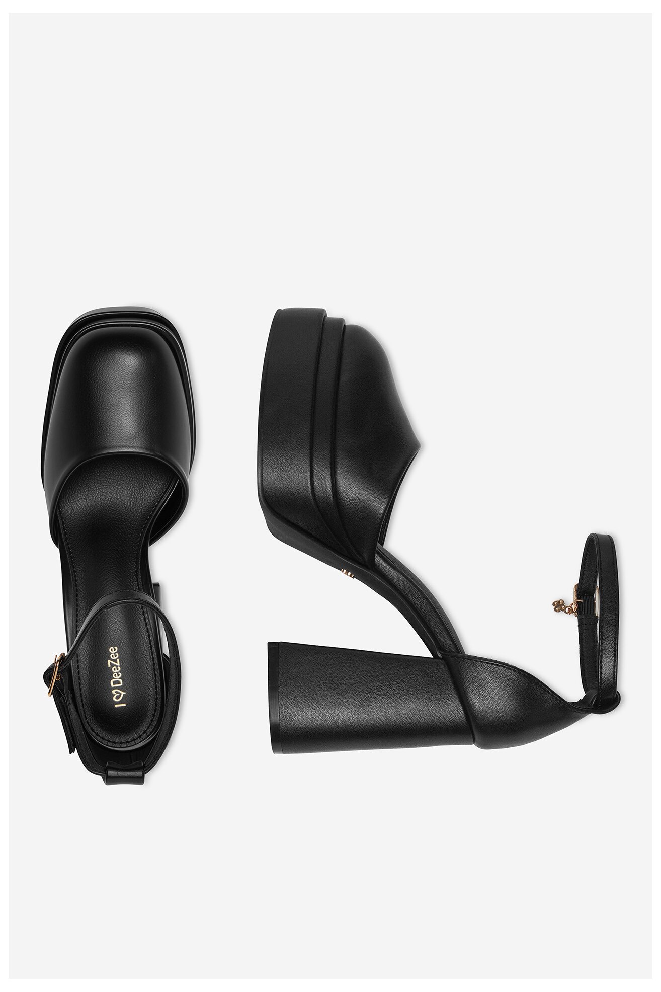 Czółenka DeeZee LW85478-6 Czarny