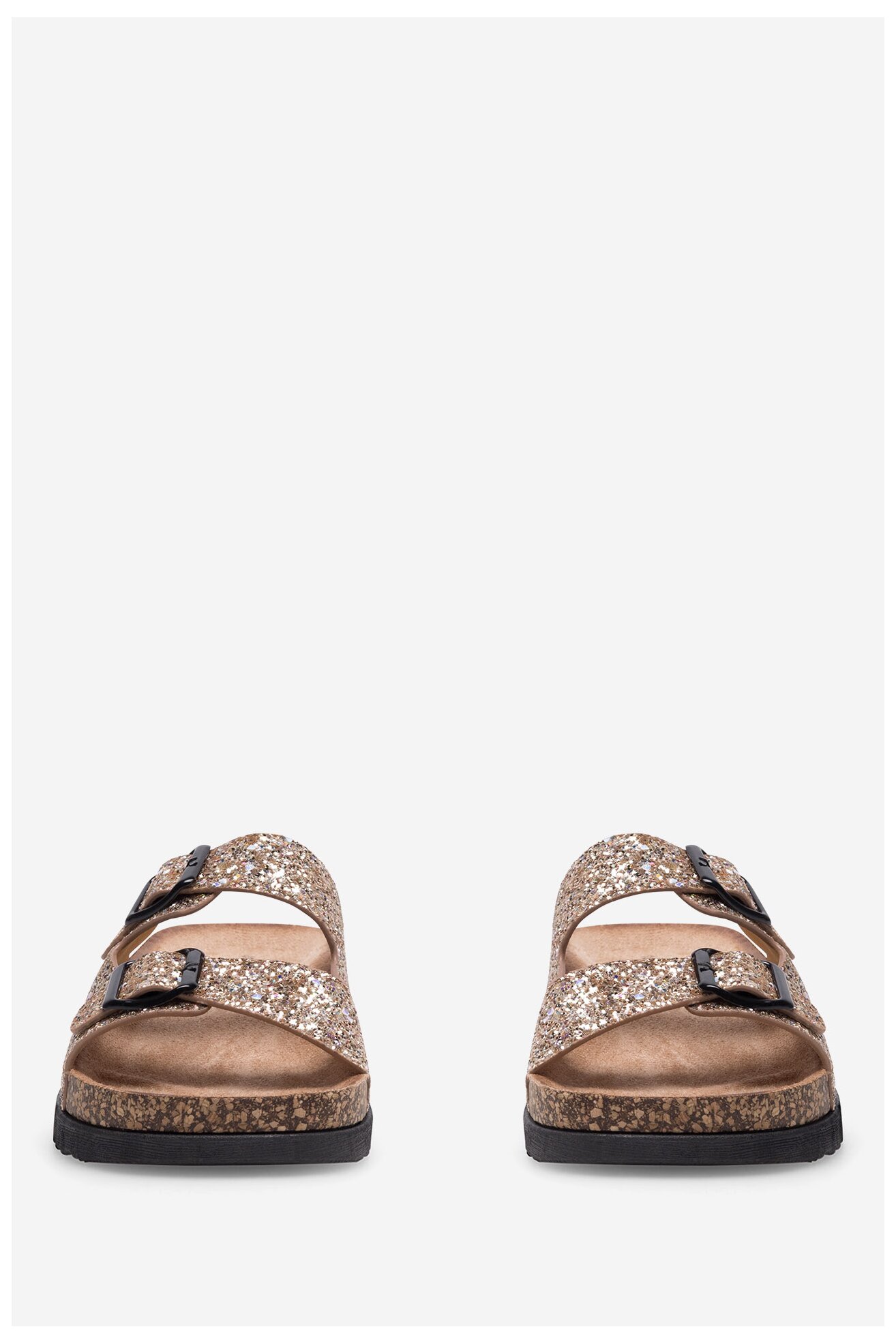 Klapki DeeZee WFA2752-1 Złoty