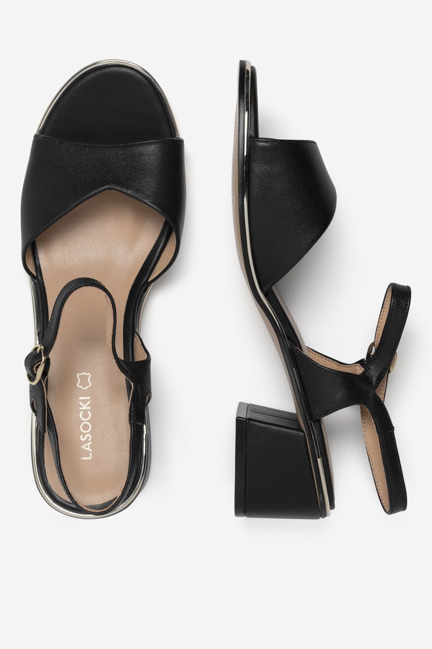 
                Lasocki - Sandały skórzane - 5905588543145