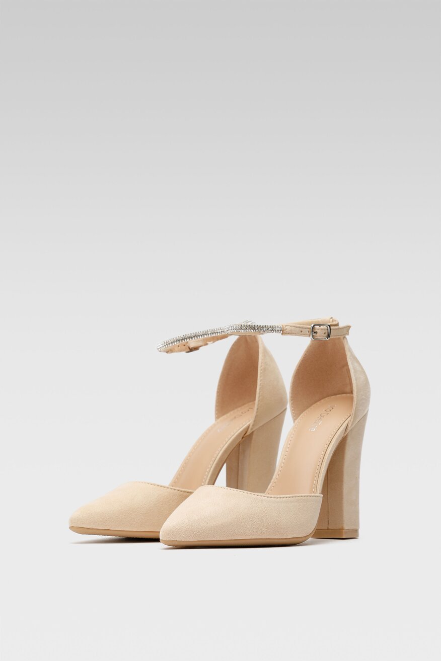Pantofi cu toc DeeZee BEJ - 5904248844202