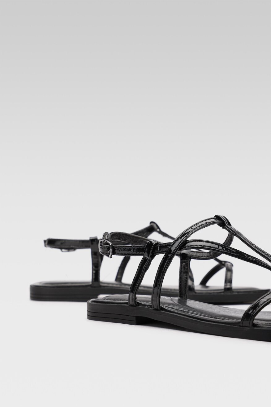 Jenny Fairy - Sandały czarne ze sprzączką - 5903698615141