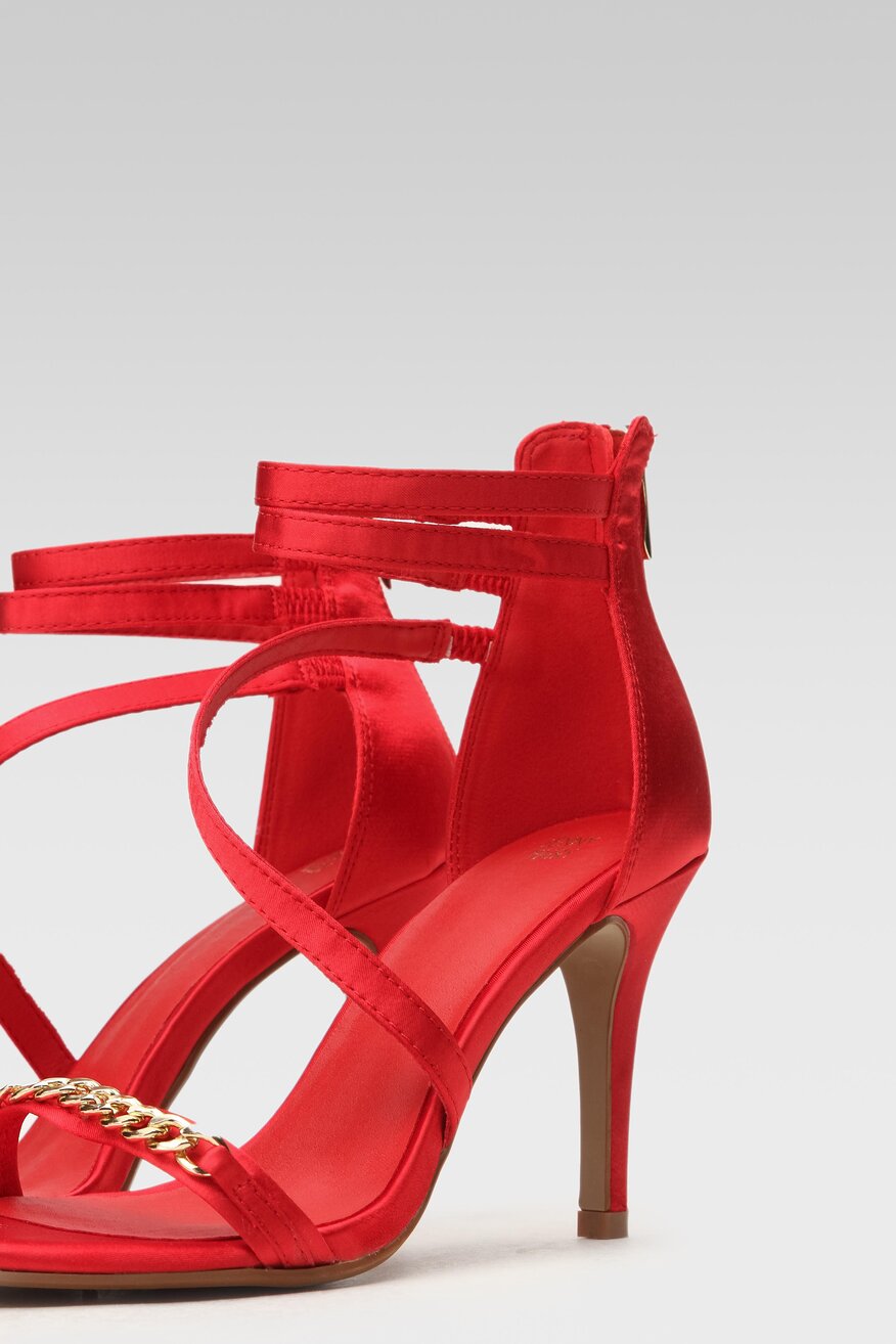 
                Jenny Fairy - Sandały z aplikacją czerwone - 5904248764517