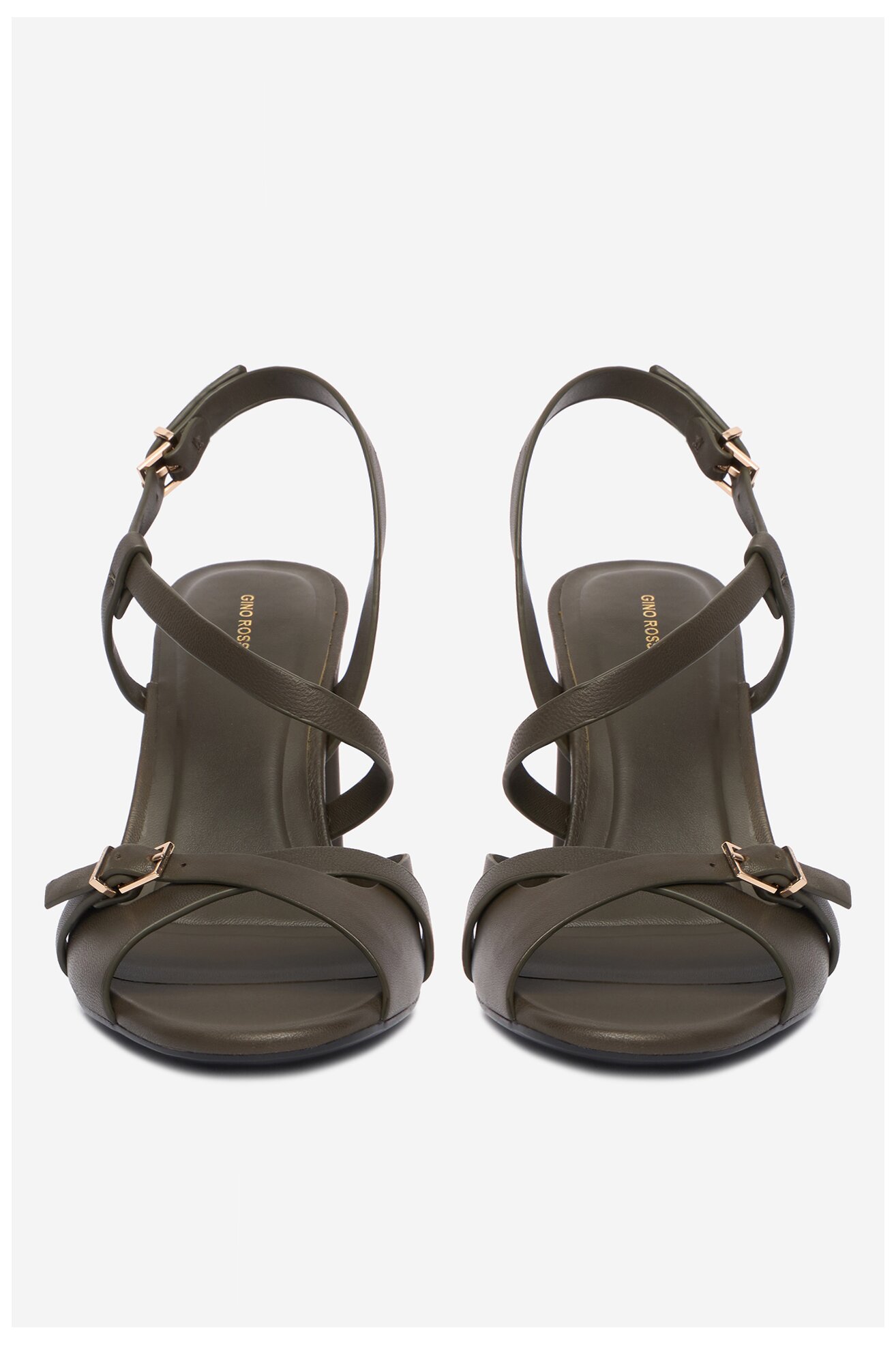 Sandały Gino Rossi EO-GL15-986-1 Zielony ciemny