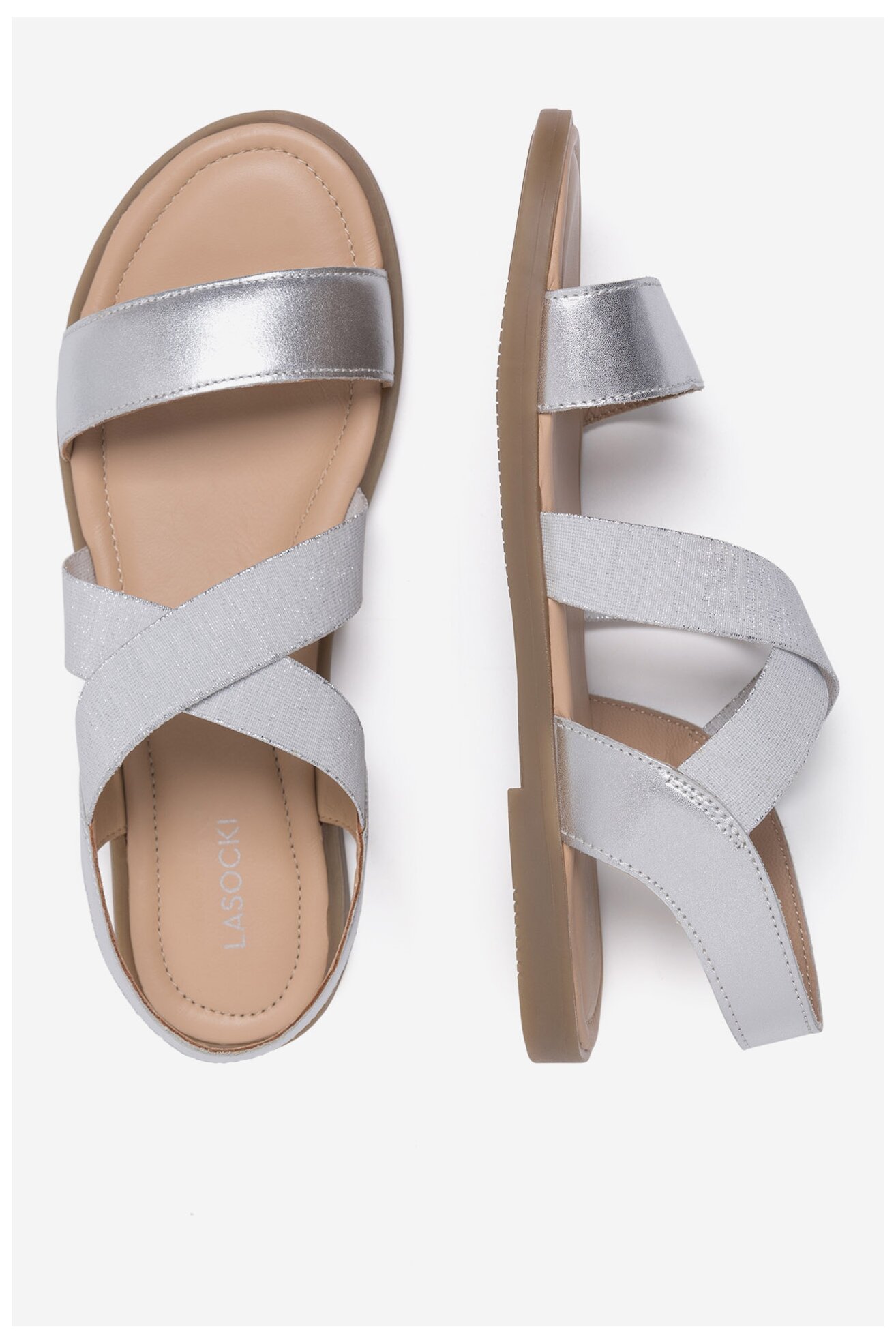 Sandały Lasocki Young VERNIS CI12-3027-08A Srebrny