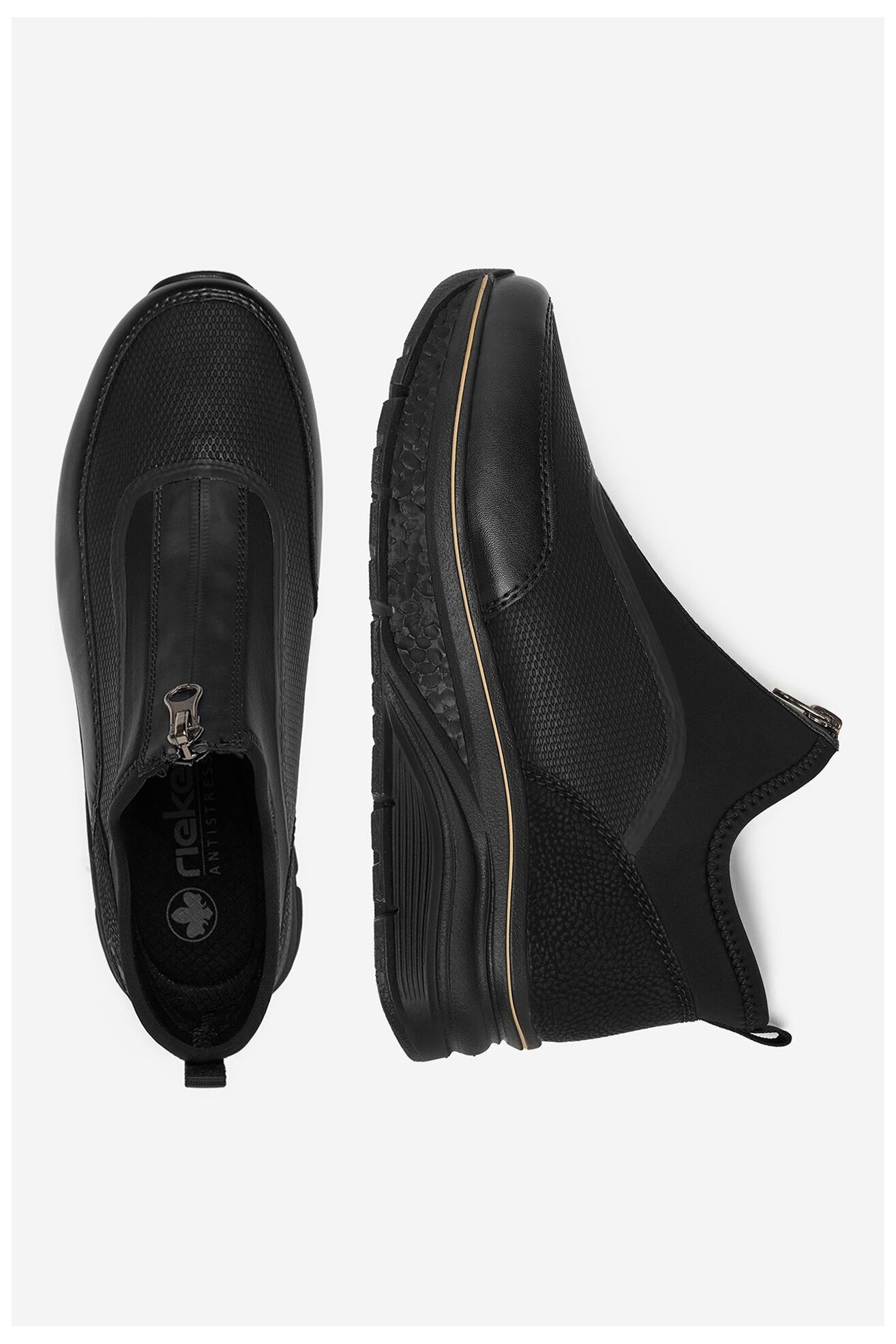 Półbuty Rieker 48053-00 Czarny