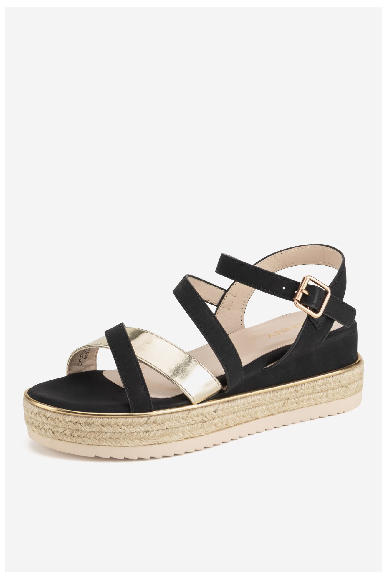 Espadrile Jenny LB-P1092-YLD NEGRU
