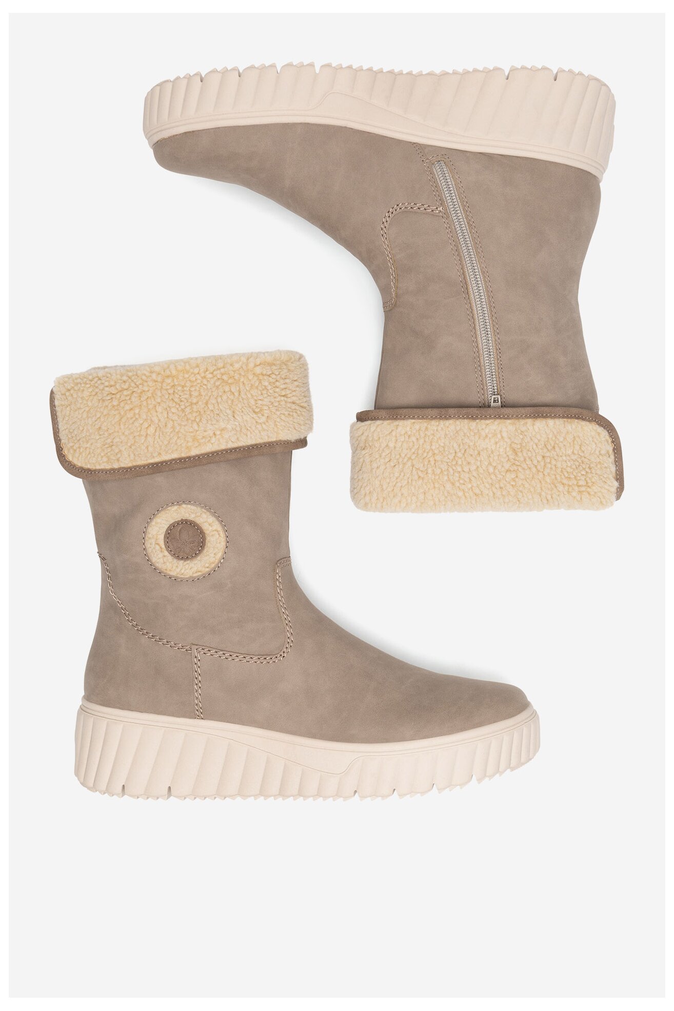 Botki Rieker N2554-60 Beżowy