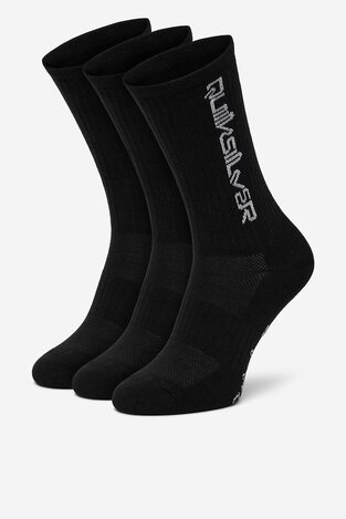 Шкарпетка QUIKSILVER AS_QUIKSILVER_100W_SS25 (3-PACK) ЧОРНИЙ