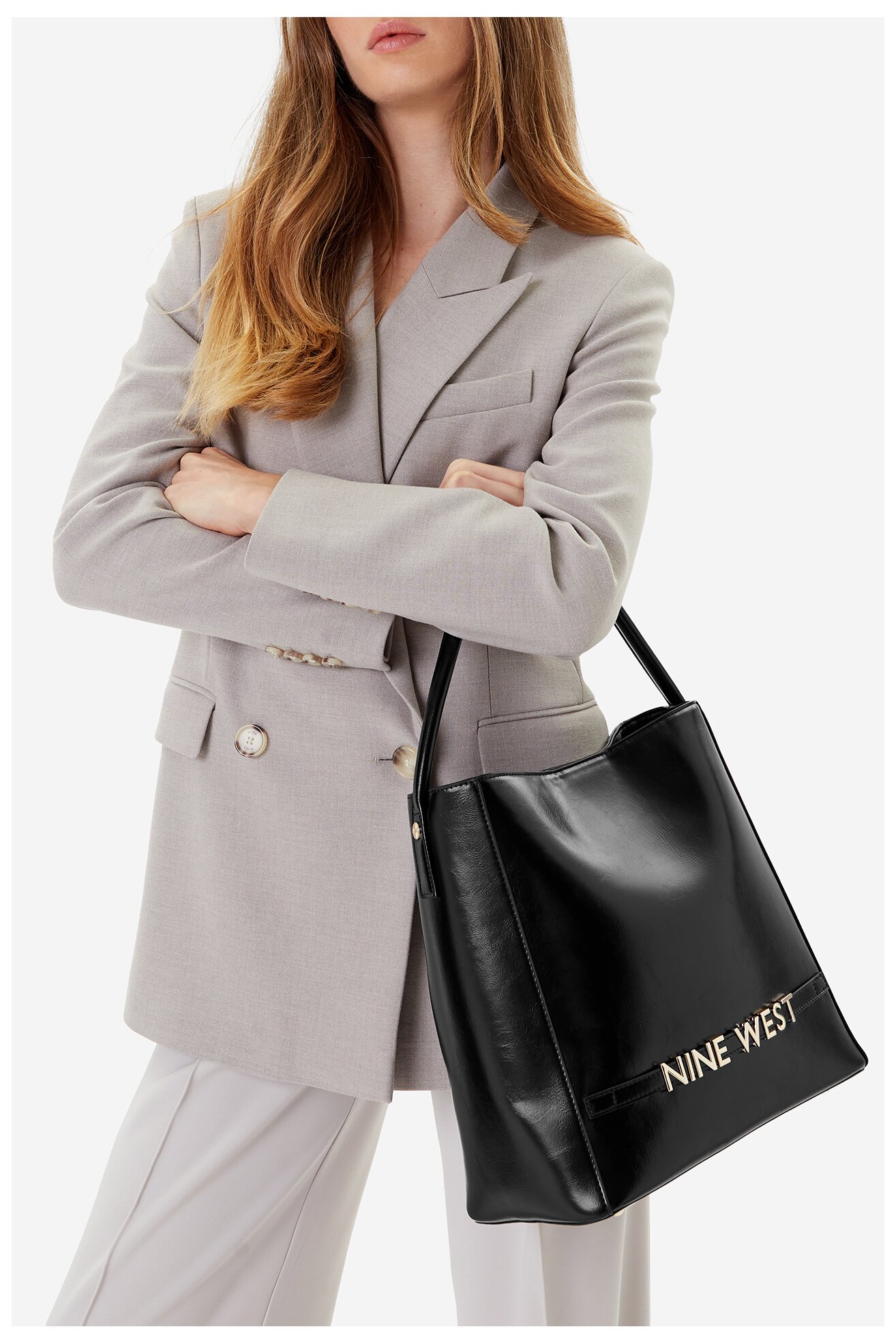 Дамска чанта NINE WEST CEO-UTAH-LDA8011 ЧЕРЕН