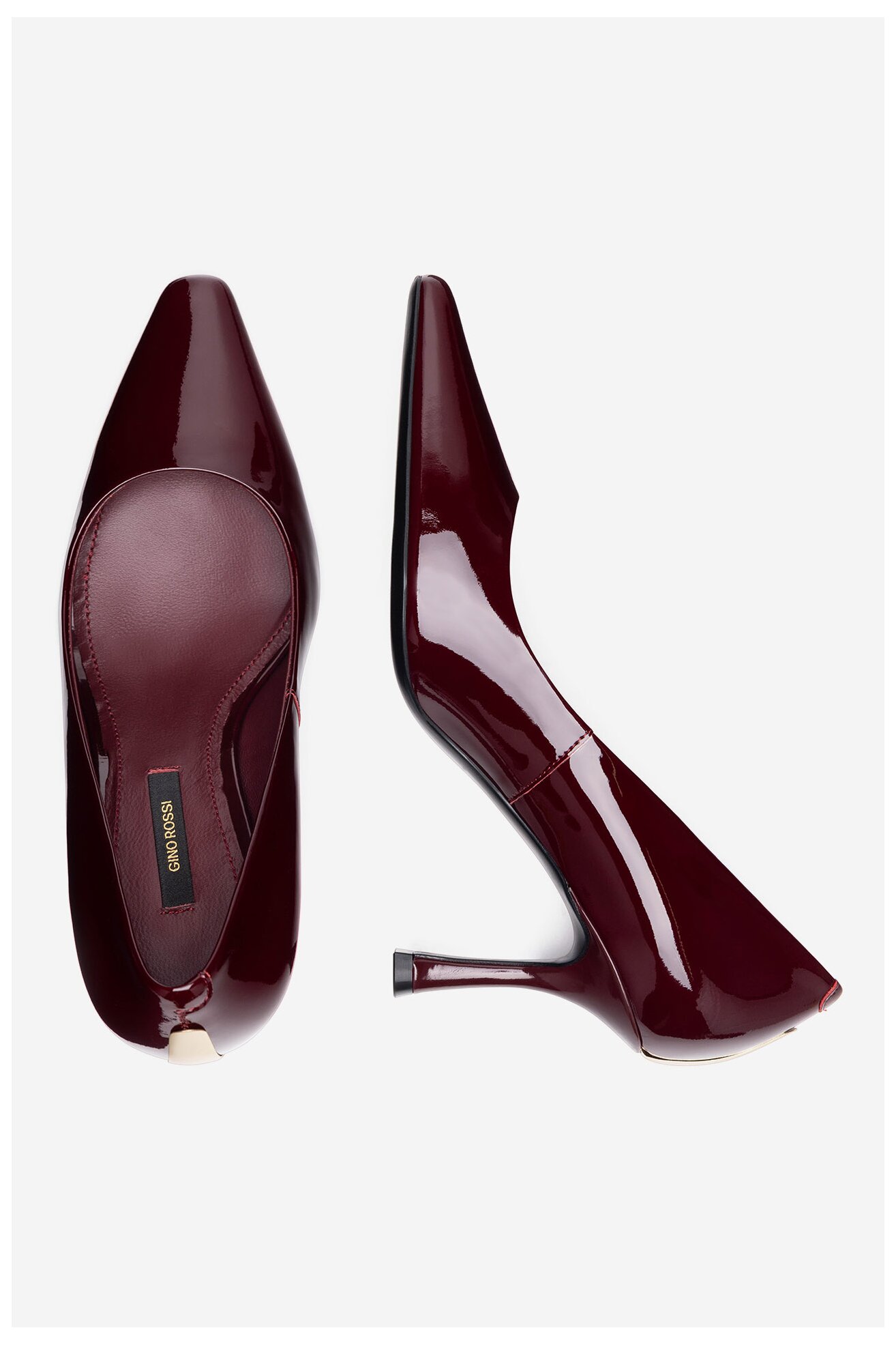 Czółenka Gino Rossi ALIA-V1707-11 Czerwony ciemny