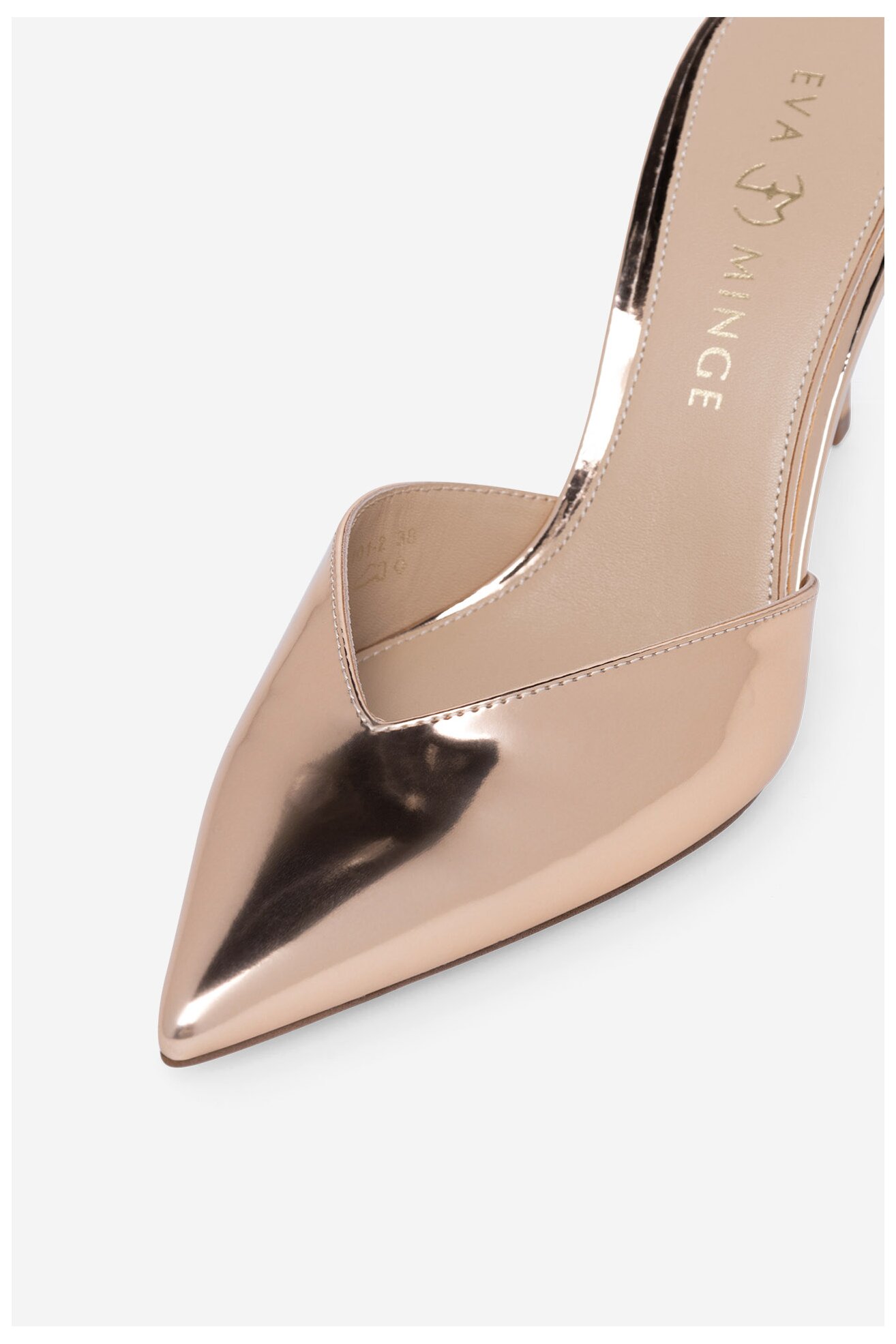 Pantofi cu toc EVA MINGE FLORENCIA-323-101-2 AURIU