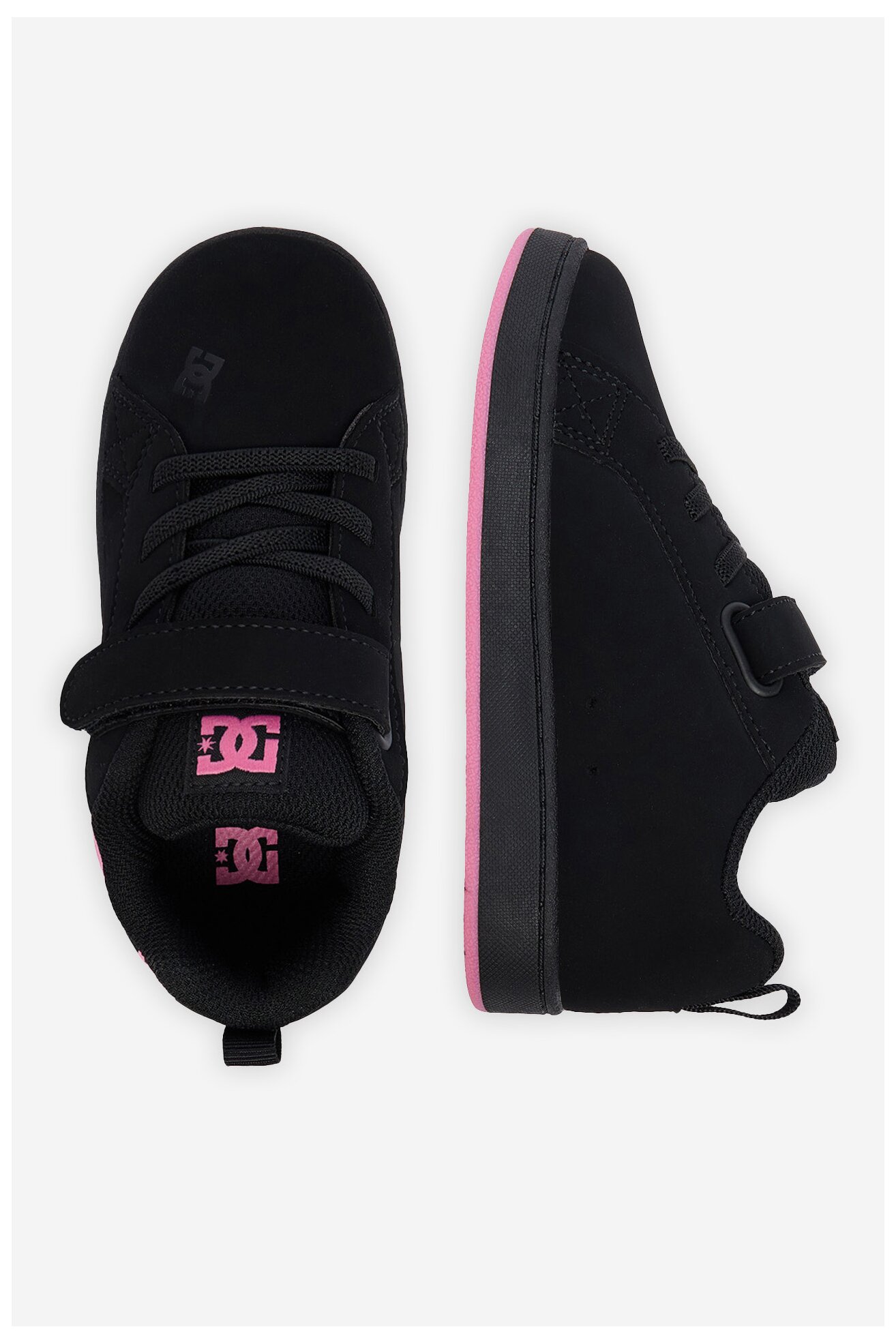 Obuwie sportowe DC Shoes EO-COURT GRAFFIK ELASTIC TODDLER DC02547003 Czarny