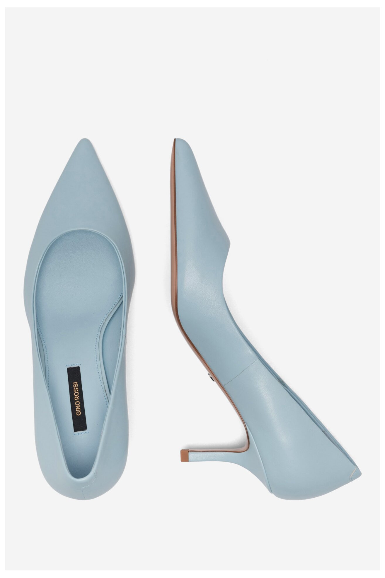 Czółenka Gino Rossi ZOFIA-V1681-21-2 Niebieski jasny