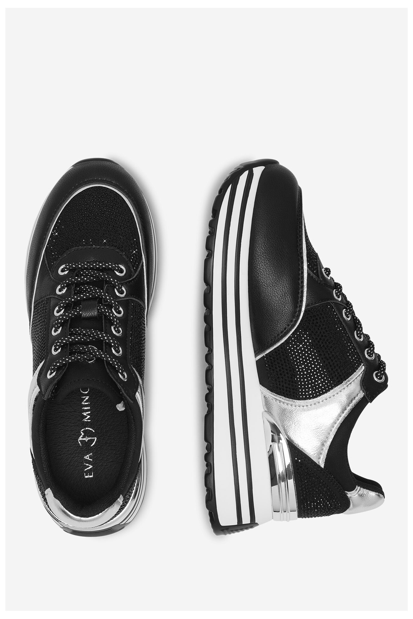 Кросівки EVA MINGE WYL3795-1 ЧОРНИЙ