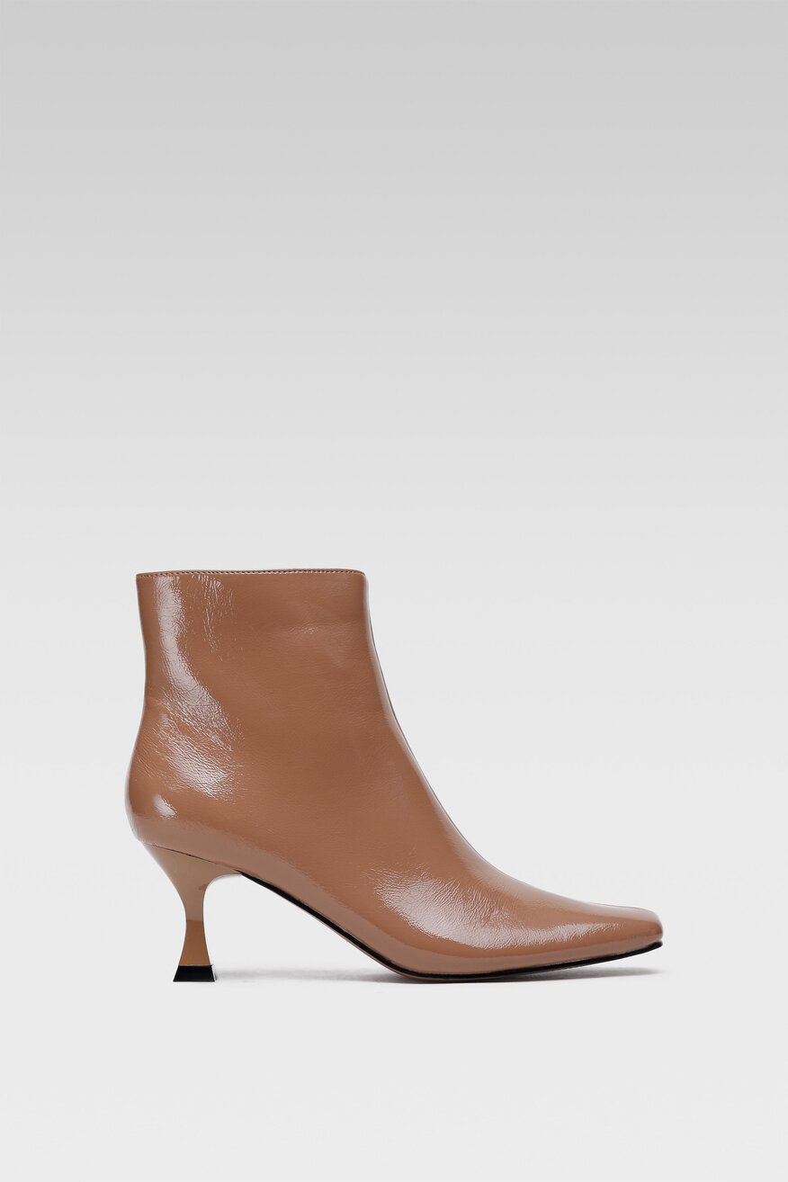 
                Jenny Fairy - Botki beżowe z suwakiem - 5903698991504