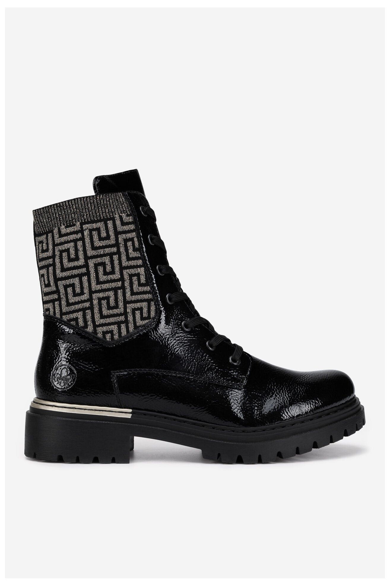 Csizma Rieker 72607-00 FEKETE